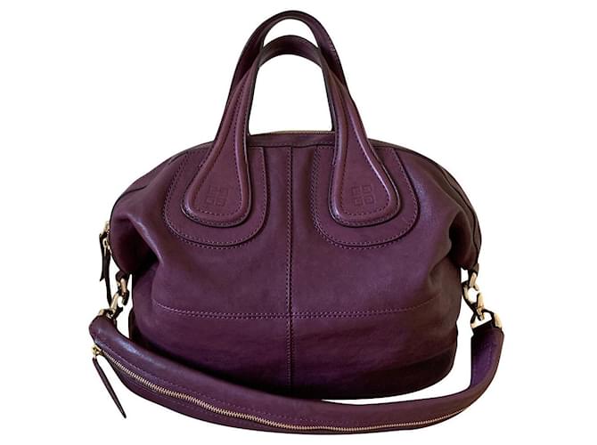 Givenchy Nightingale bag Dark purple Leather  ref.572975