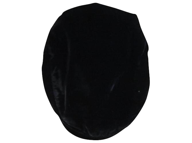 Chanel Hats Black Velvet  ref.572990