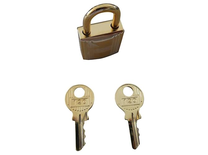 hermès padlock in golden steel for kelly birkin victoria bag NEW Gold hardware  ref.573032