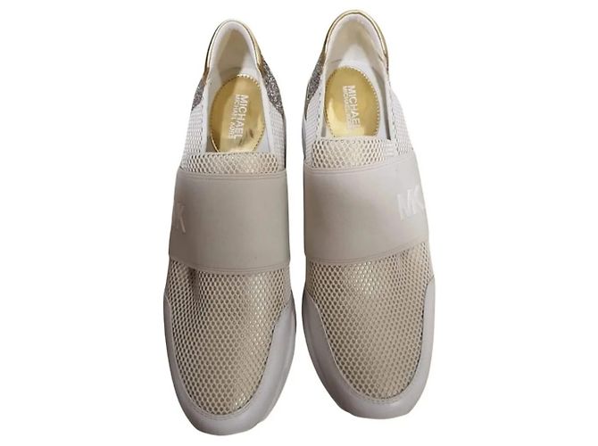 Michael Kors Sneaker Beige Stoff Größe 38
