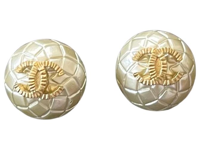 Orecchini Chanel CC oro Gold hardware 