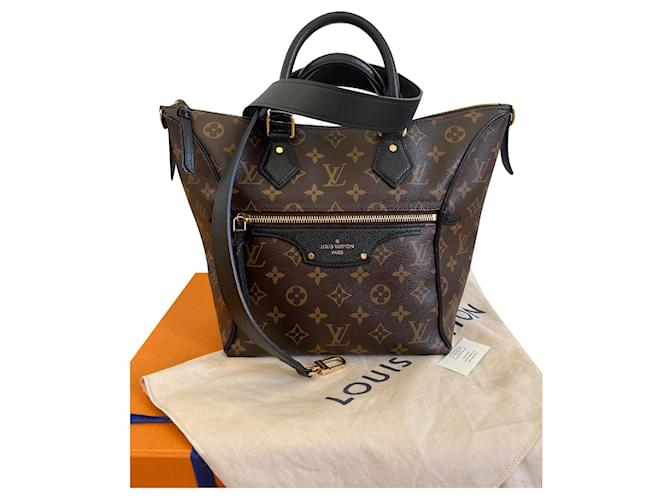 Louis Vuitton Tournelle PM Monogram Noir Braun Schwarz Leder Leinwand  ref.573279 - Joli Closet