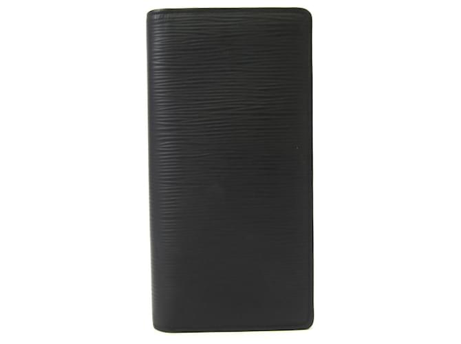 Louis Vuitton Portefeuille Brazza Black Leather  ref.573796