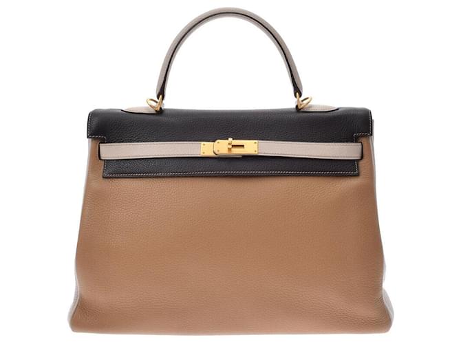 Hermès hermes kelly Brown Leather  ref.573851