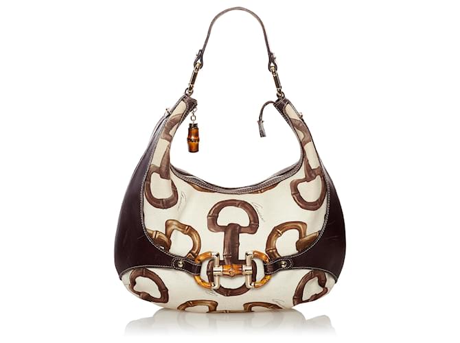 Gucci Horsebit Print Hobo Bag