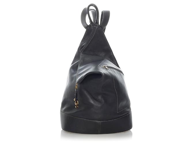 Loewe Backpack Black Pony-style calfskin  ref.574085