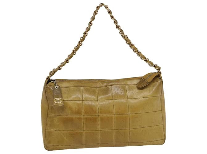 Chanel shoulder bag Beige Leather  ref.574151