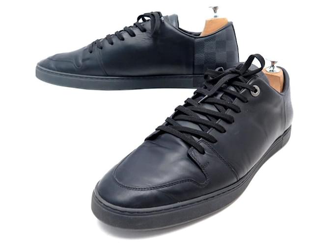 LOUIS VUITTON LINE UP DAMIER GRAPHITE SNEAKERS SHOES 45 SNEAKERS SHOES Black Leather  ref.574180