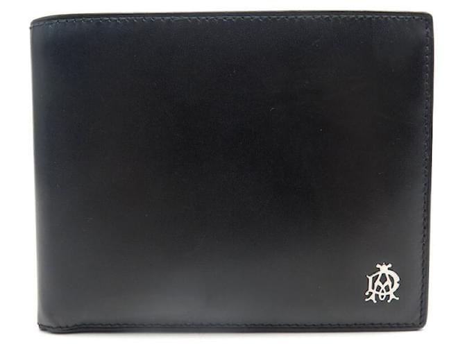Alfred Dunhill DUNHILL WALLET CARD HOLDER IN BLACK LEATHER + BOX LEATHER WALLET  ref.574297