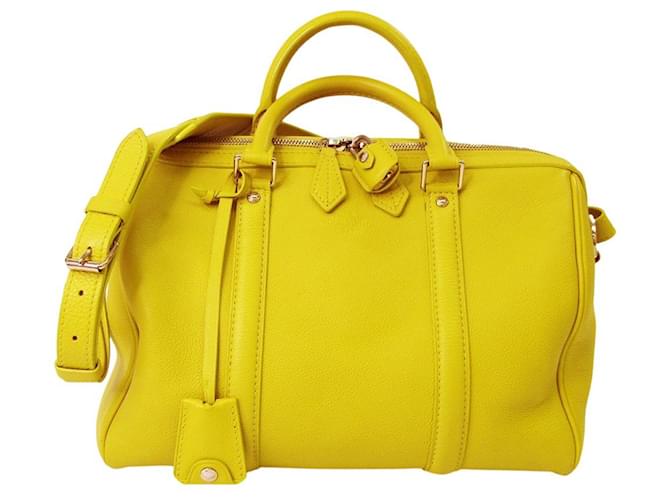 Louis Vuitton Parnassea Yellow Leather  ref.574561