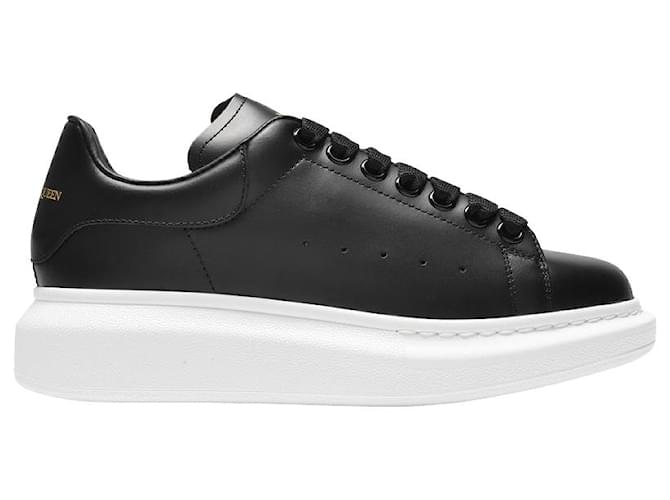 Oversized Sneakers - Alexander Mcqueen - Black - Leather  ref.574841