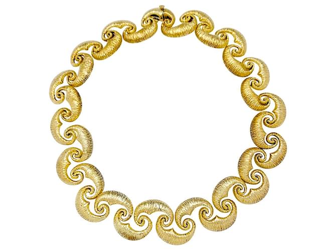 inconnue Vintage yellow gold necklace.  ref.574881
