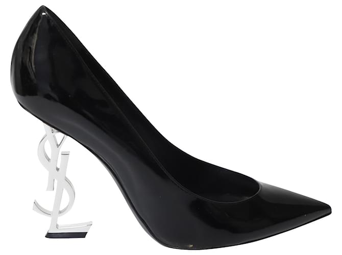 Zapatos de Salón Opyum de Saint Laurent en Charol Negro Cuero  ref.574996