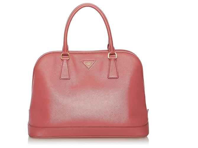 Prada Pink Saffiano Handbag Leather Pony-style calfskin  ref.575057