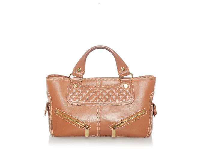 Céline Celine Brown Boogie Leather Handbag Pony-style calfskin  ref.575130