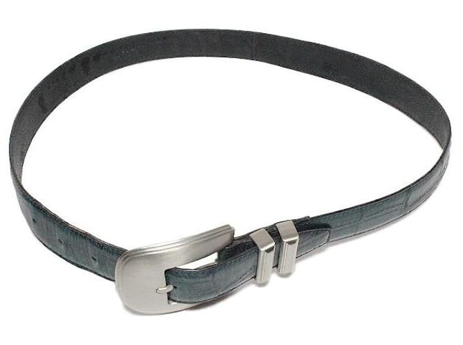 Gianni Versace Belts Navy blue Leather  ref.575145