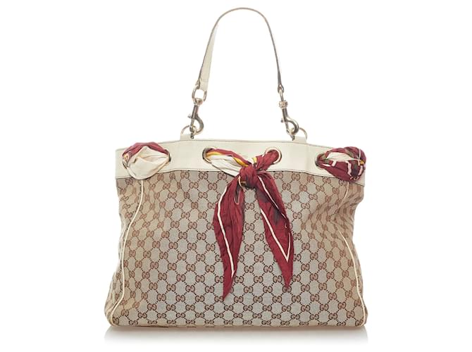 Gucci GG Canvas Large Positano Scarf Tote Gucci