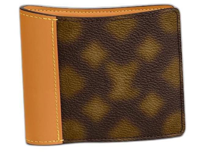 Louis Vuitton Slender Wallet Dark brown Leather ref.972261 - Joli