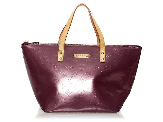 Louis Vuitton Bellevue Roxo Couro envernizado  ref.576302