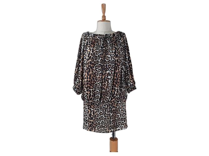 Autre Marque Dresses Multiple colors Leopard print Polyester  ref.576370