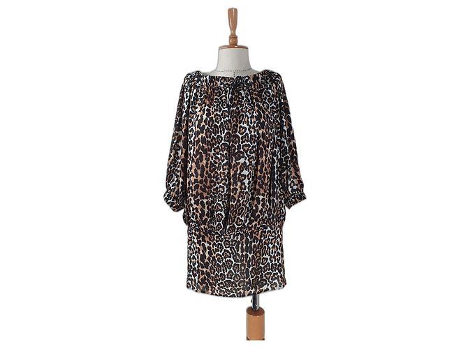 Autre Marque Rika Holly Kleid Leopardenmuster Polyester M Mehrfarben Leopardenprint