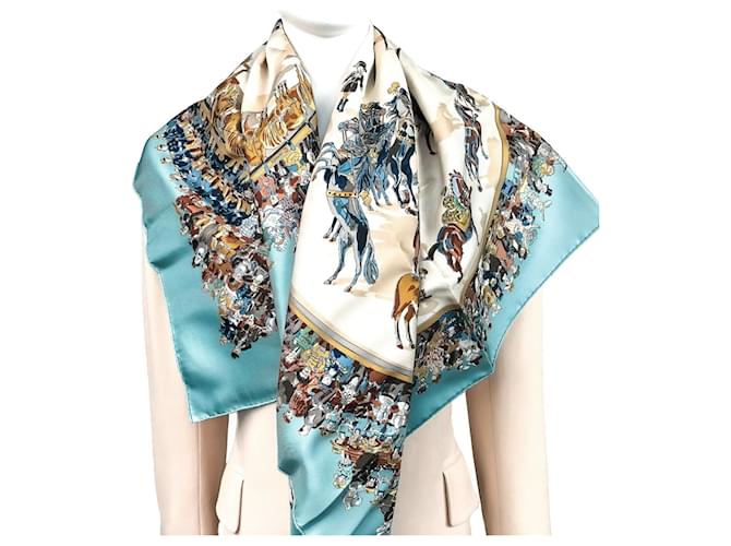 Hermès CIRCO MOLIER Multicolore Seta