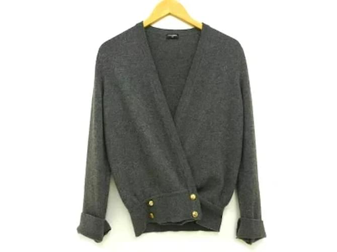 *CHANEL Cardigan / Women&#39;s outer Grey Cashmere  ref.576472