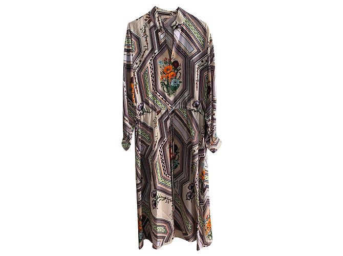 Tory Burch Abito tunica in seta stampata