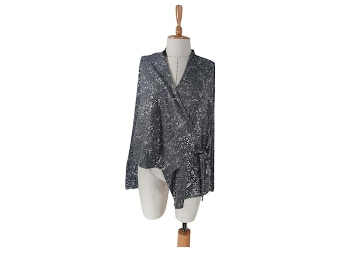 Strickjacke Bitte Kai Rand Grau Silber