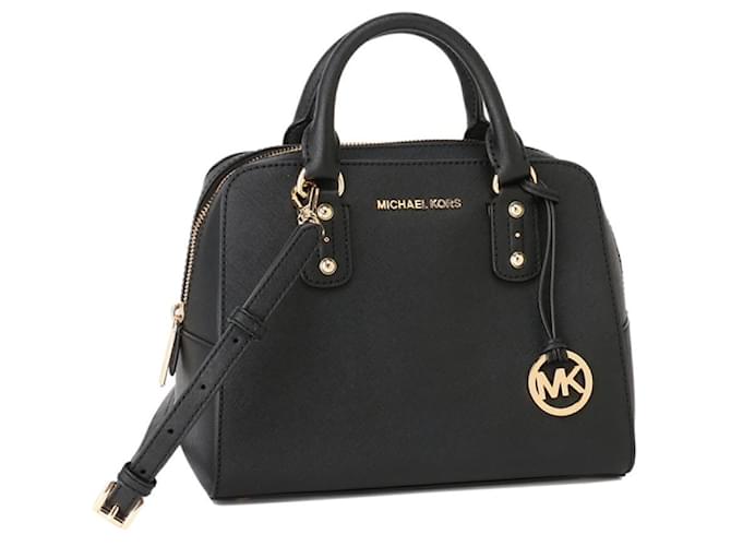 Usado] MICHAEL KORS 2WAY Bolso Bandolera Diagonal Piel Azul Claro Plata  Herrajes Metálicos 