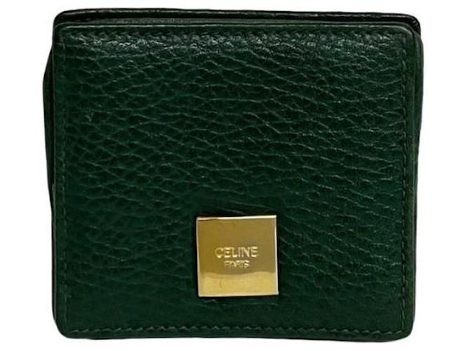 Céline Purses, wallets, cases Green Leather  ref.576558