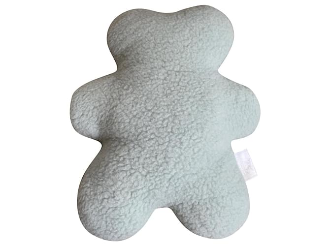 Hermès Bear cub Light blue Wool  ref.576607