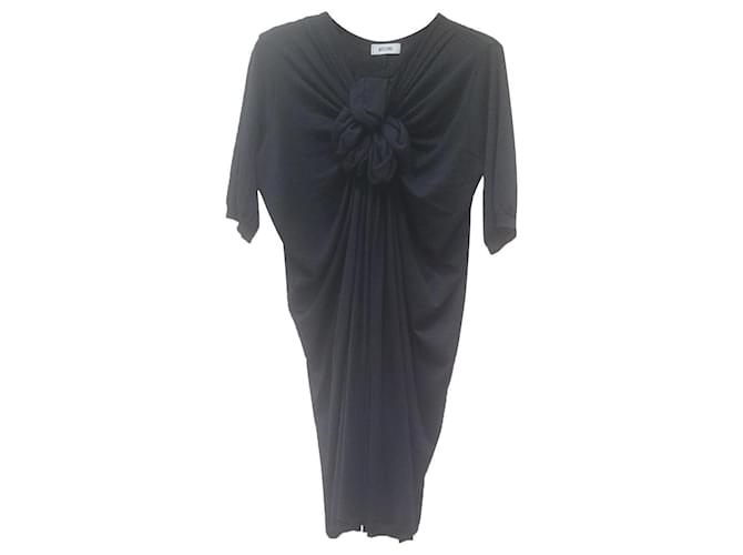Moschino knit black dress Wool  ref.576613