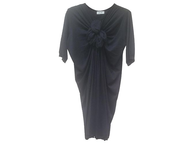 Schwarzes Strickkleid von Moschino