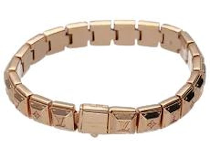 *Louis Vuitton LOUIS VUITTON Brassle Bracelet Tennis Nanogram Métal Or Rose  ref.576620