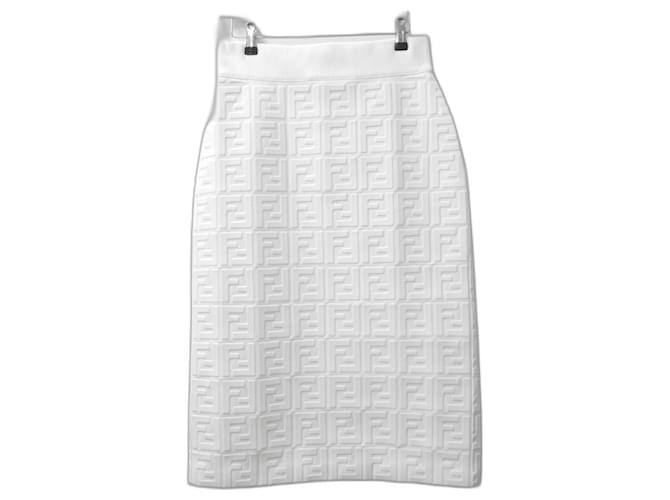 スカート FENDI Women Skirts FZDC36ASJGF0AU3 White Skirt Silk White | Fendi
