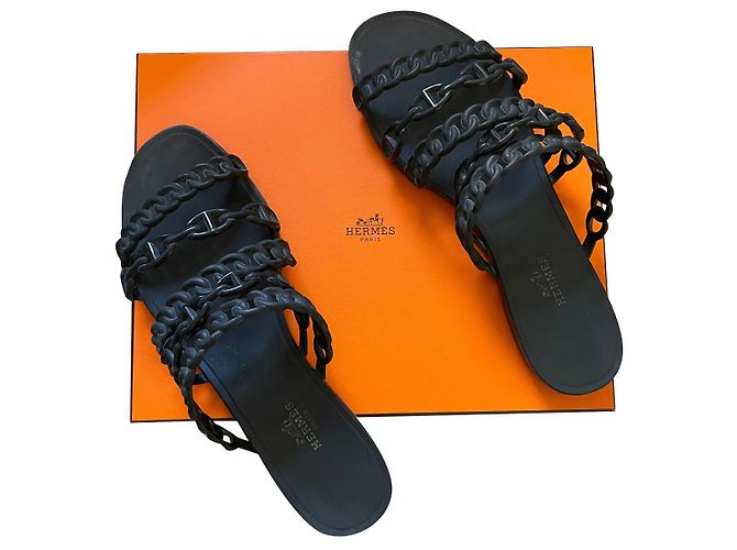 Sandali Hermès neri Nero