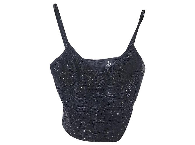 La Perla top bustino perline Nero