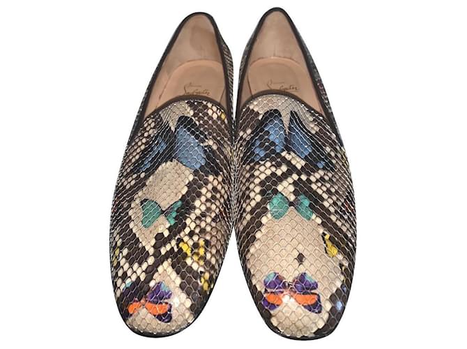 Christian Louboutin Flats Multiple colors Exotic leather  ref.576834