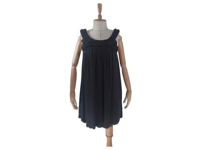 Designers Remix Balona Seidenkleid Schwarz