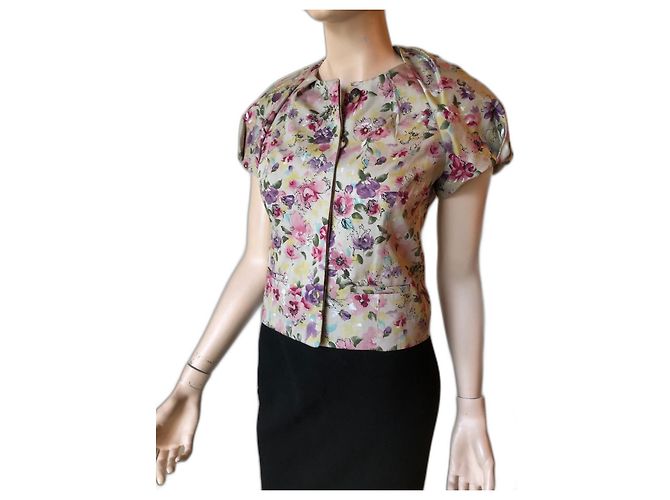 Kenzo Bustiê Floral de Algodão e Viscose