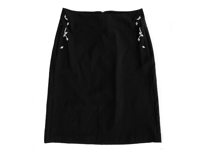GONNA RICAMATA BLUMARINE Nero