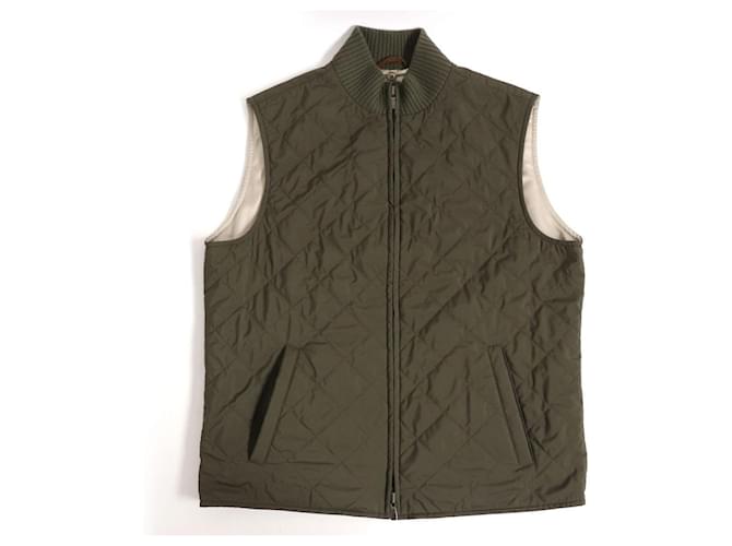 Loro Piana STORMSYSTEM 100% cashmere collar WZIP quilting vest