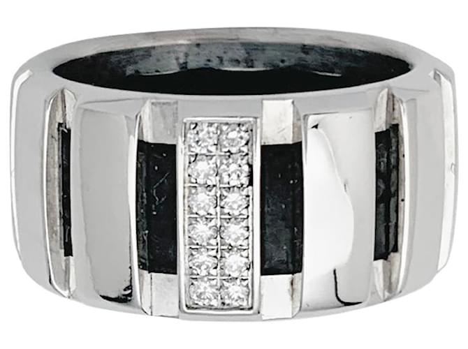 Chaumet ring, "Class One", WHITE GOLD, diamants. Diamond  ref.577143
