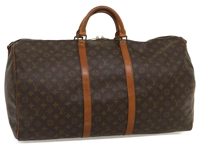 Louis Vuitton Keepall 60 Brown Cloth  ref.577163