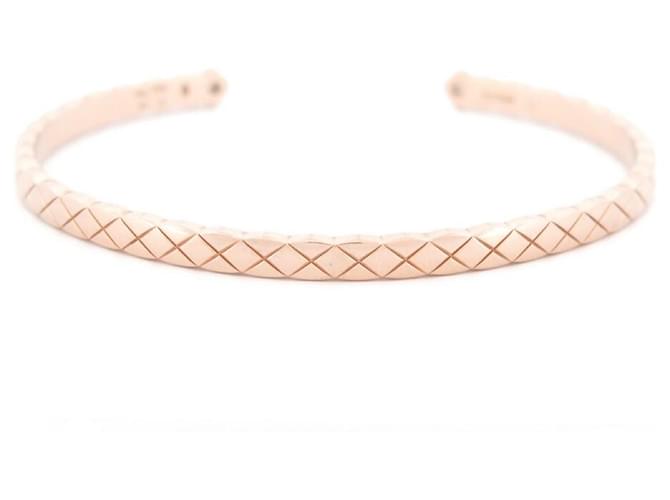CHANEL COCO CRUSH PM J BRACELET11664 l 16CM ROSE GOLD AND GOLD DIAMONDS Golden Pink gold  ref.577417