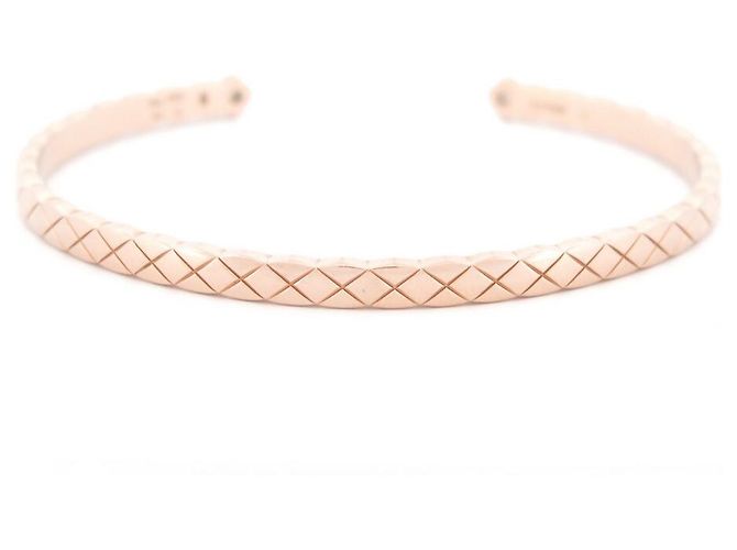 BRACCIALE CHANEL COCO CRUSH PM J11664 l 16CM ORO ROSA E DIAMANTI ORO D'oro