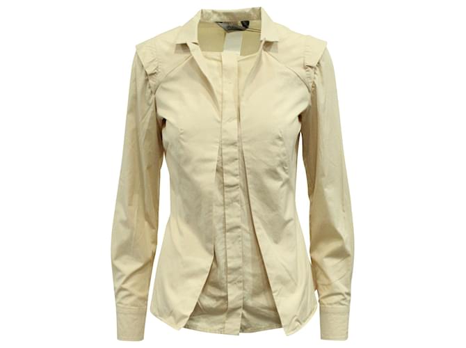 Camisa Sportmax cintura abotoada com botões em algodão bege  ref.577498