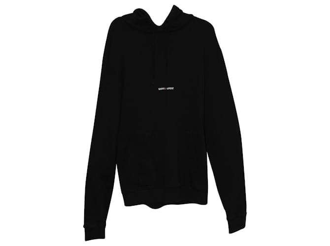 Saint Laurent Rive Gauche Hoodie Black Men's - US