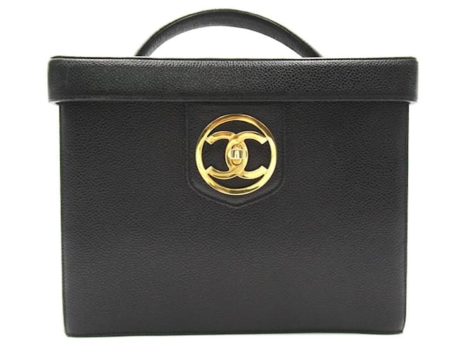Chanel Vanity Black Leather  ref.577672